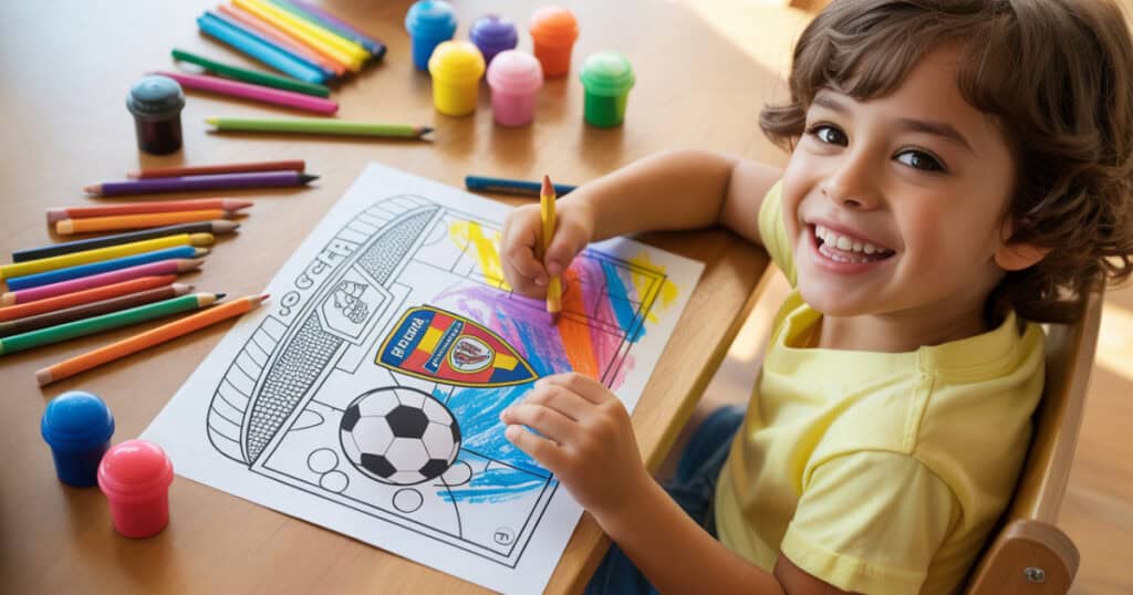 Voetbal Kleurplaat – Gratis Printbare Ontwerpen voor Jong en Oud